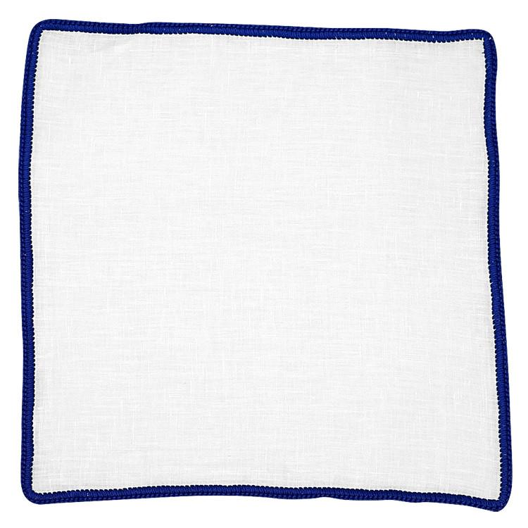 White Nieve with Royal Blue Signature Borders