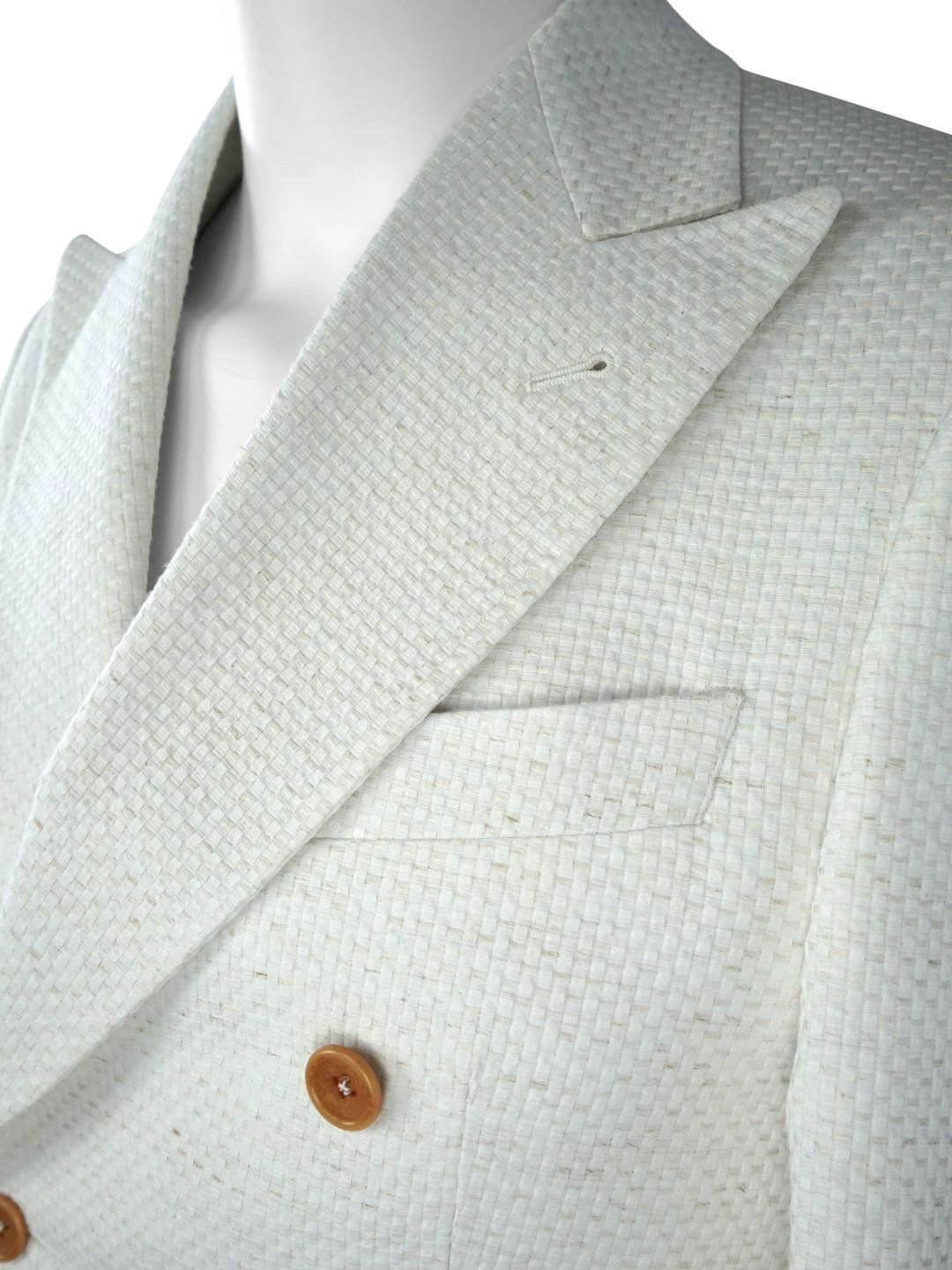 Coconut Intreccio Double Breasted Jacket