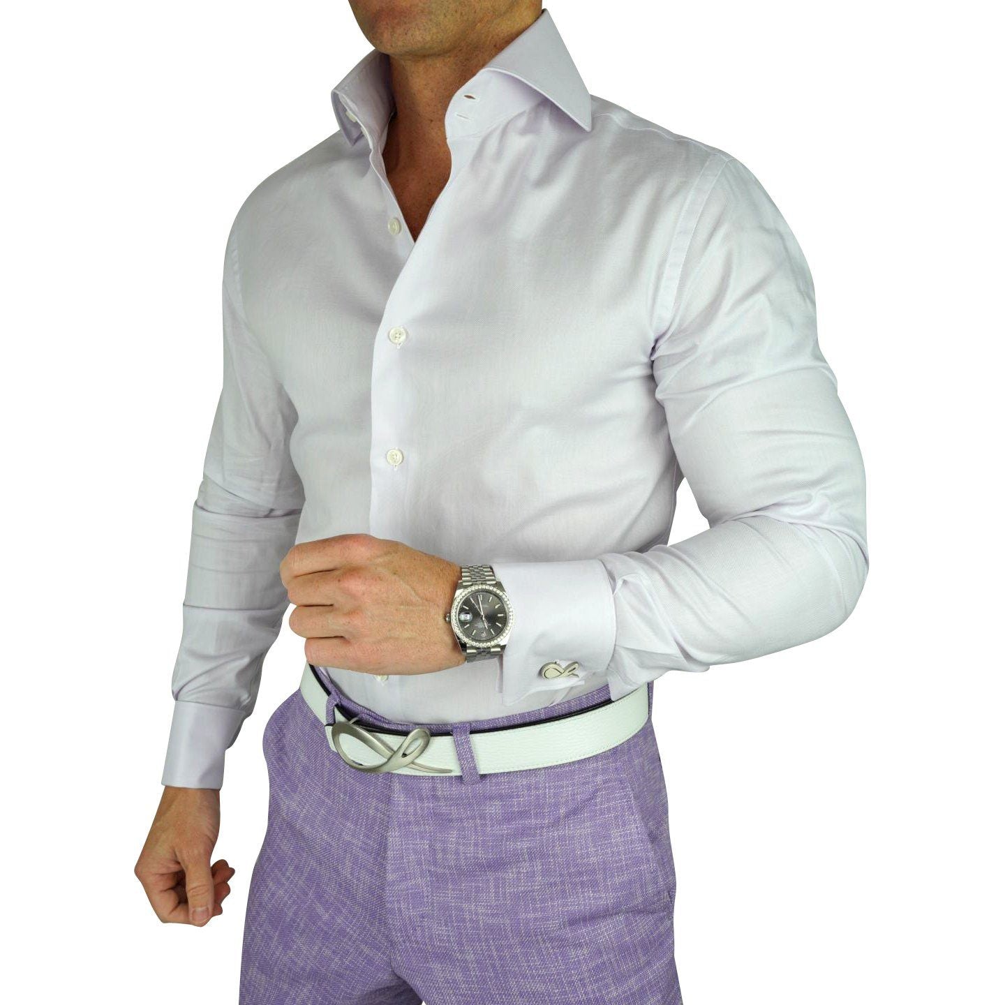 Lavender Oxford Dress Shirt 18.5 / 36/37