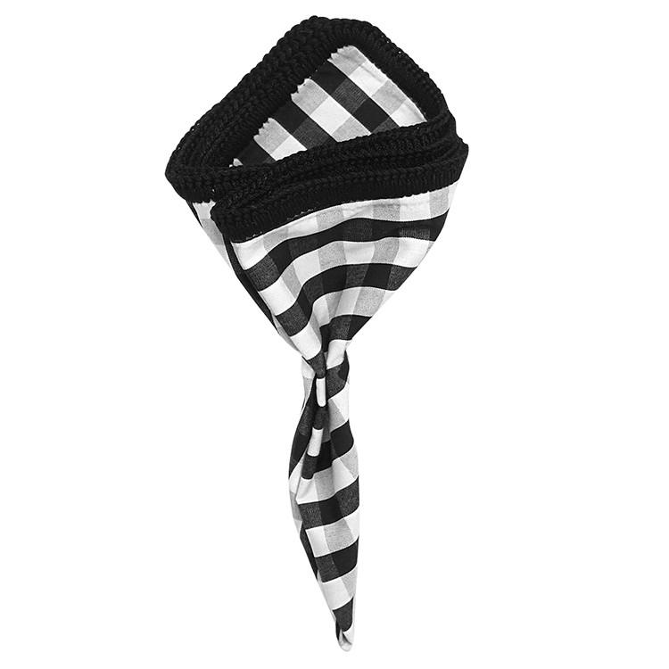 Nero Scacceria with Black Signature Border - Sebastian Cruz Couture