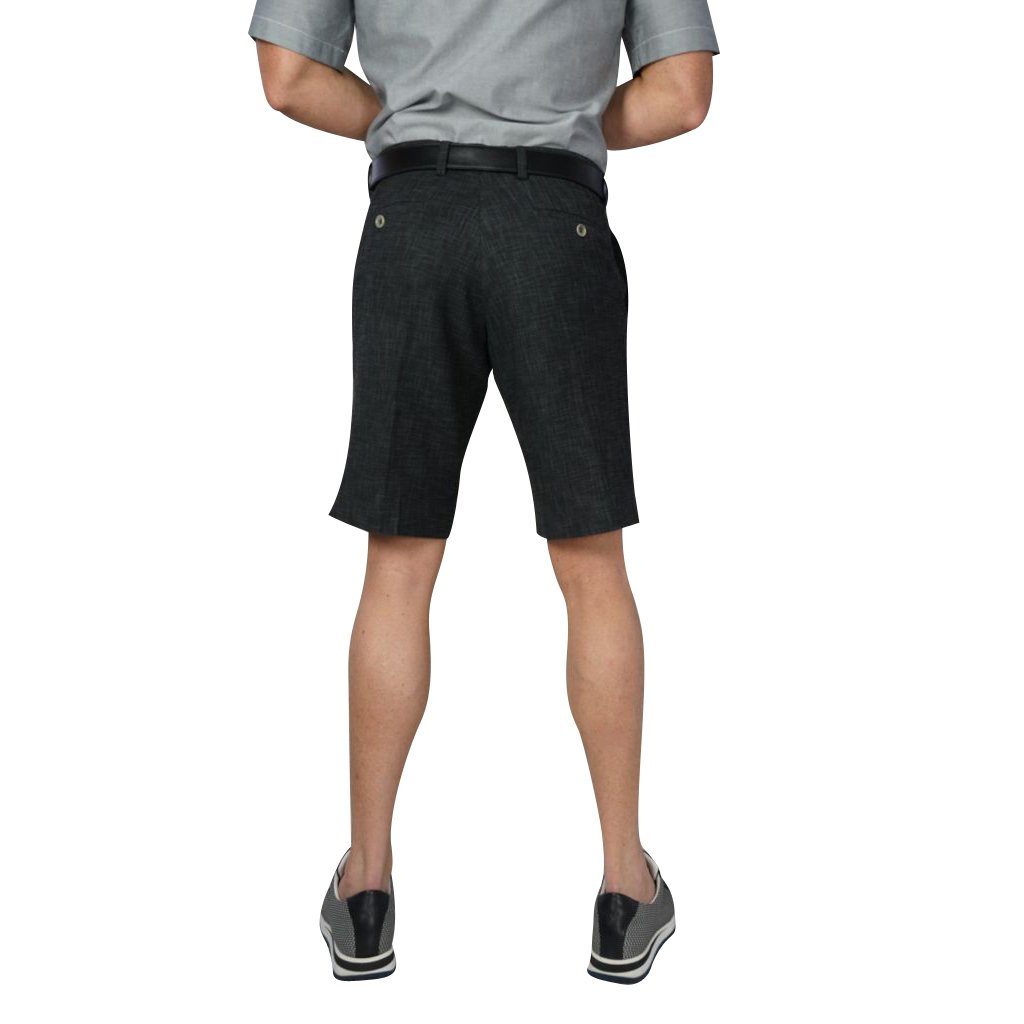 Onyx Lino Tweed Shorts