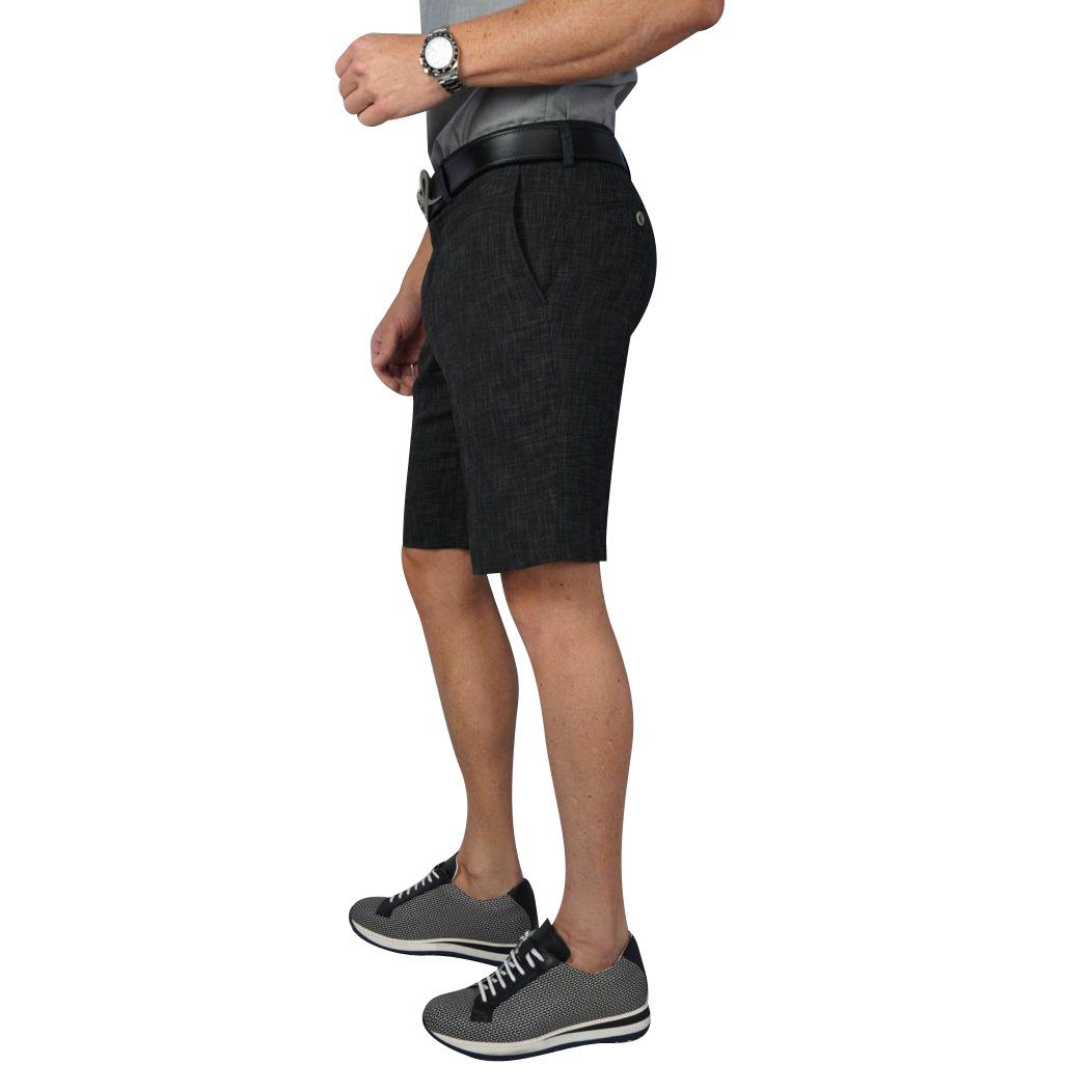Onyx Lino Tweed Shorts