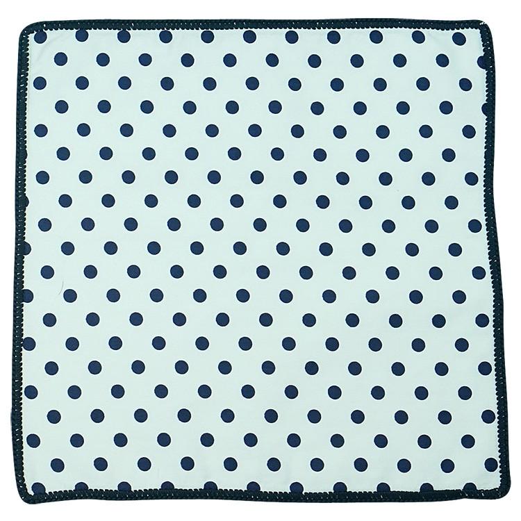 Oxford Maculato with Navy Blue Signature Border