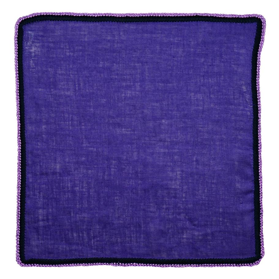 Concord Mezzanotte with Navy and Purple Flake Signature Border