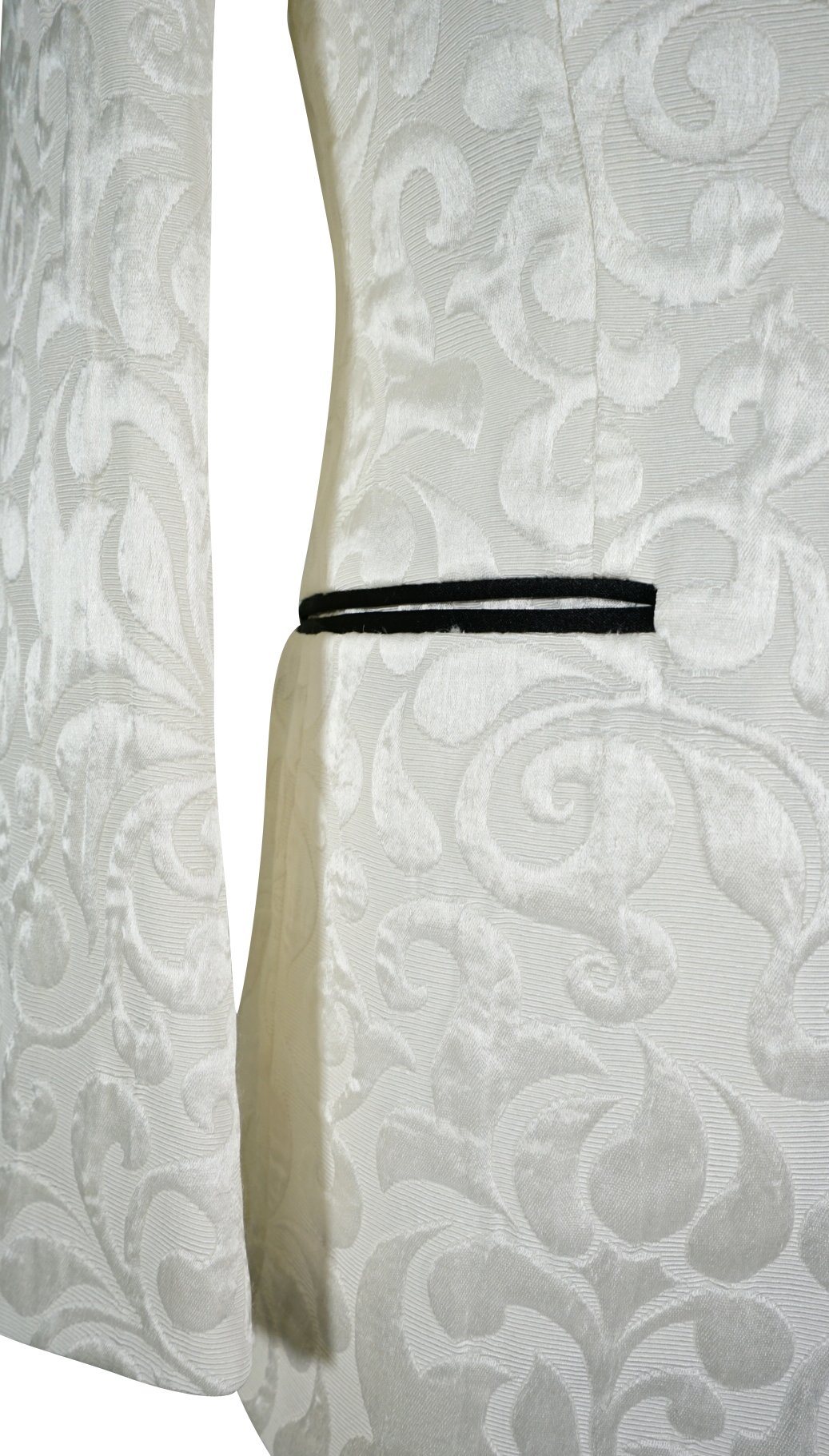 Vanilla & Black Paisley Dinner Jacket