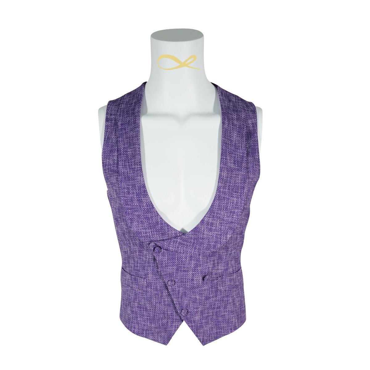 Iris Lino Tweed Double Breasted Waistcoat @ The Vault