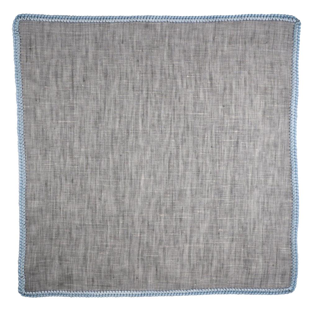 Gunmetal Grigio with Sky Blue Signature Borders