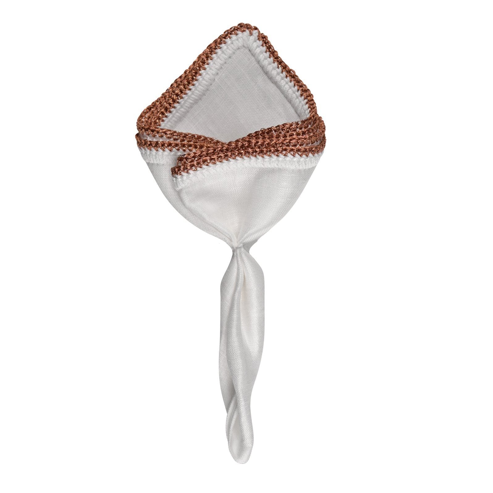 White Nieve With Rose Gold Flake Signature Border