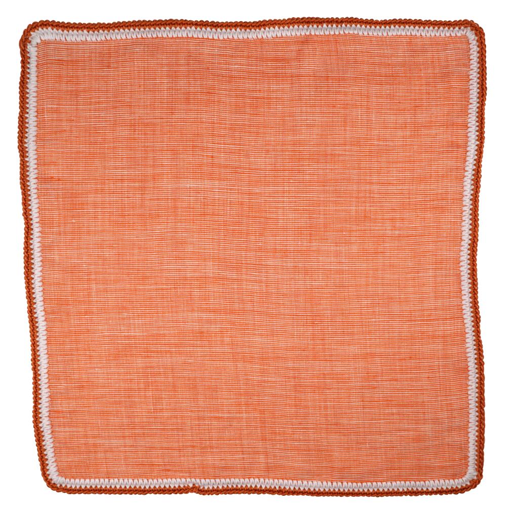 Salmon With White and Salmon Signature Border