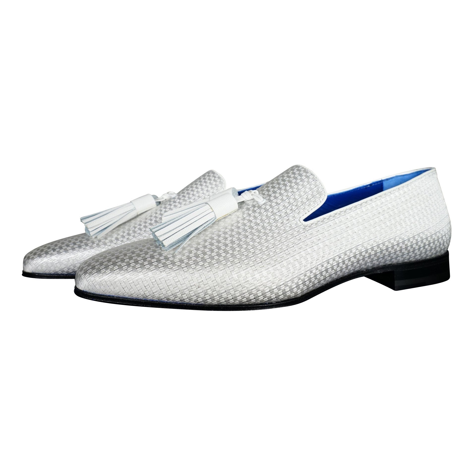 Silver Diamante Tassel Loafer