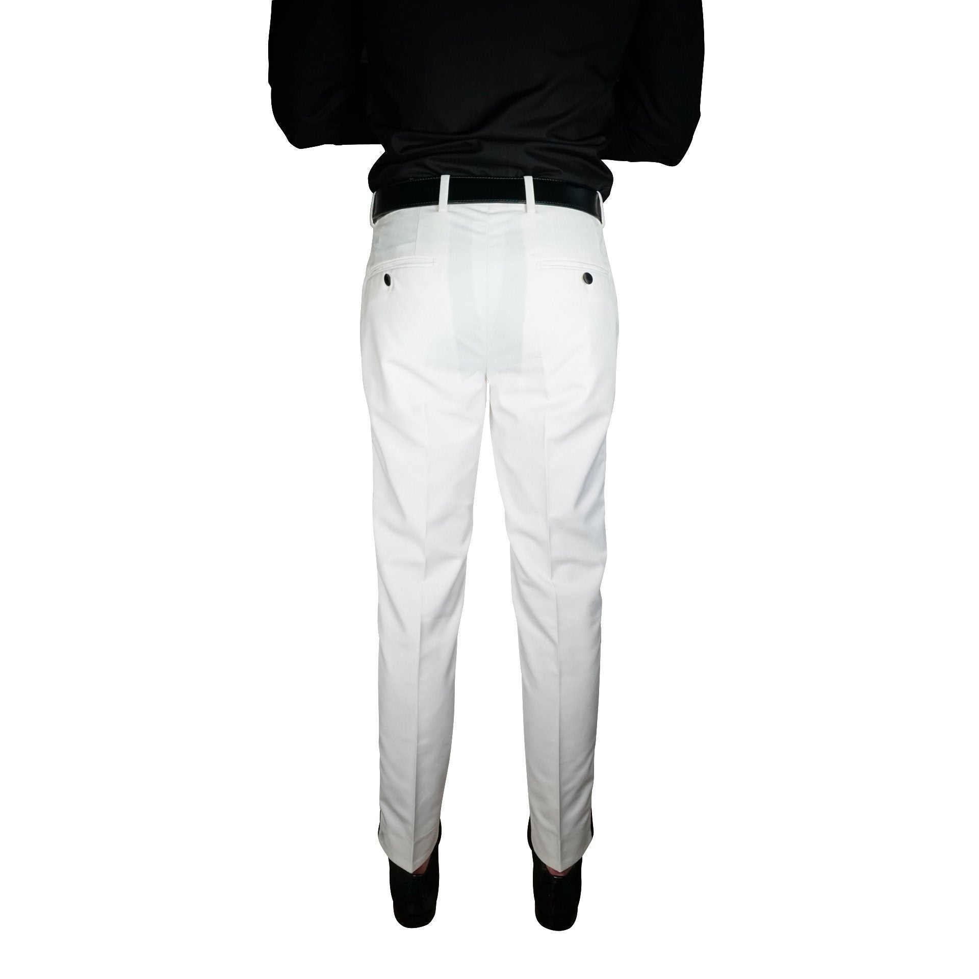 White Tuxedo Trousers