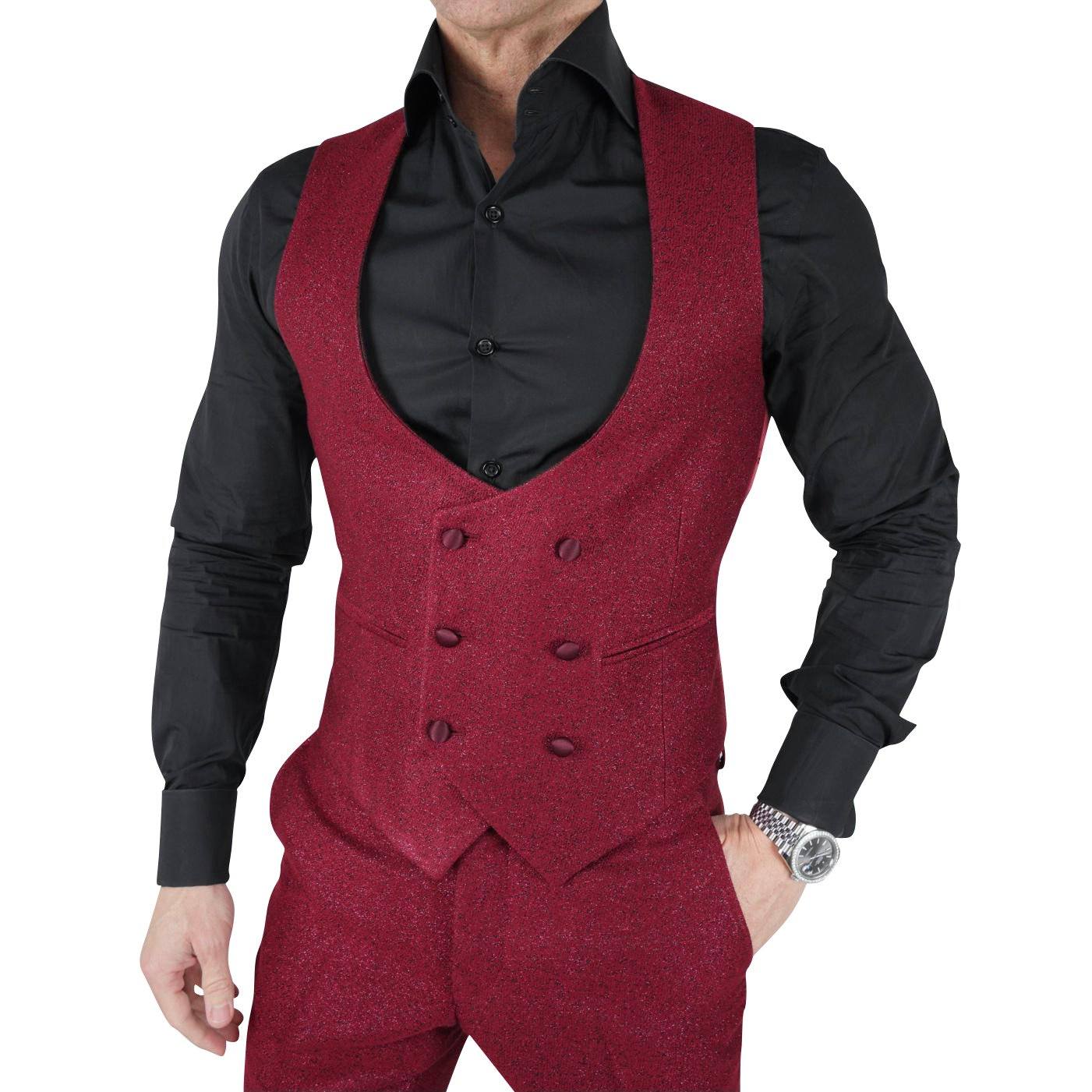 Scarlet Lustro Naked Double Breasted Waistcoat @ The Vault