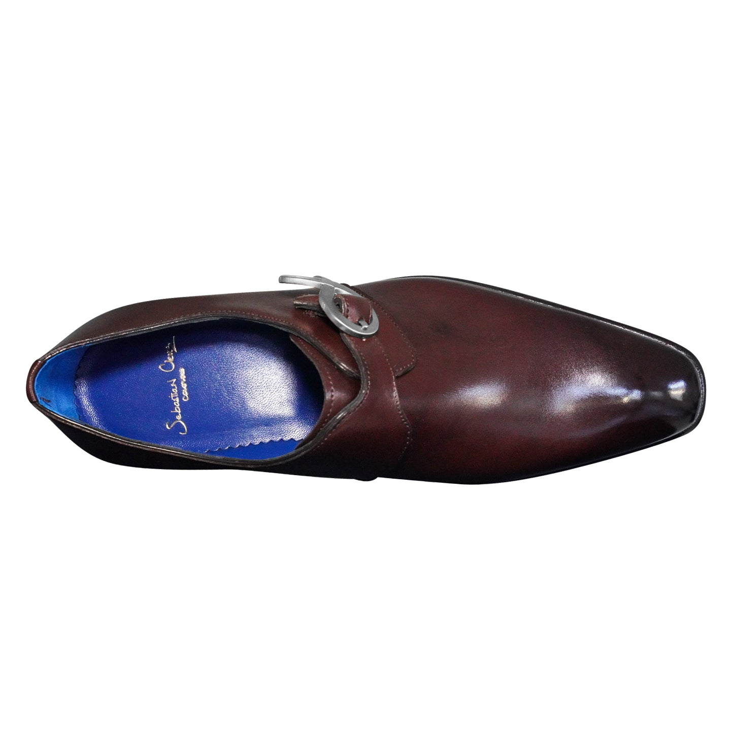 Cacao With Silver Hardware Monk Strap