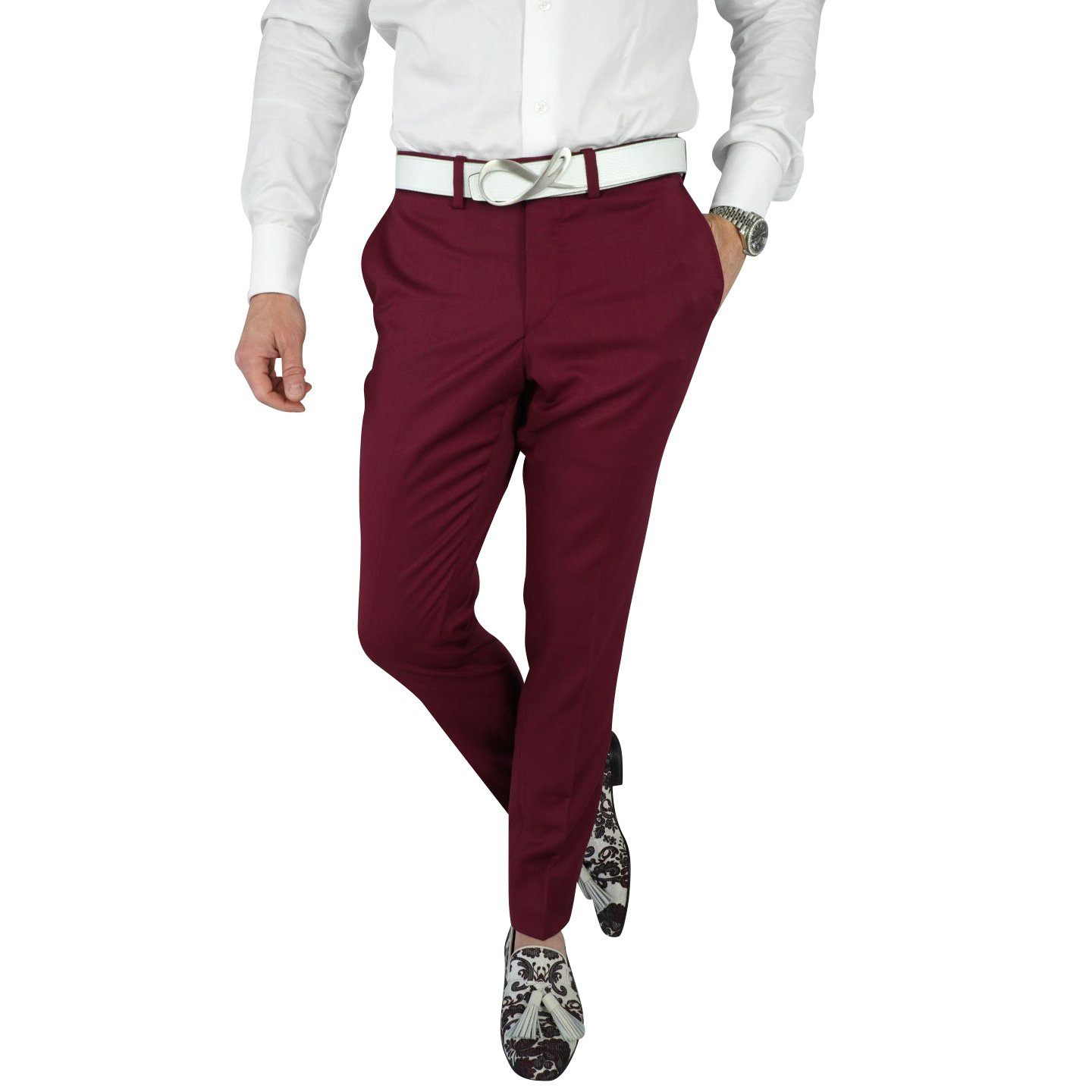 Burgundy Trousers