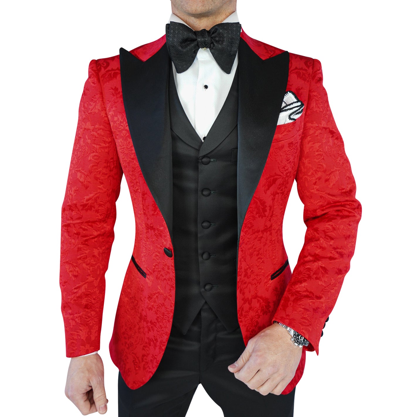 Red & Black Fiore Jacket