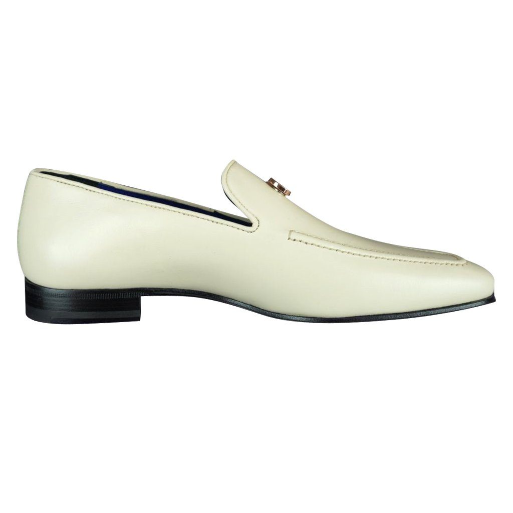 Classica Mascarpone With Rose Gold Hardware Leather Loafers @ The Vault