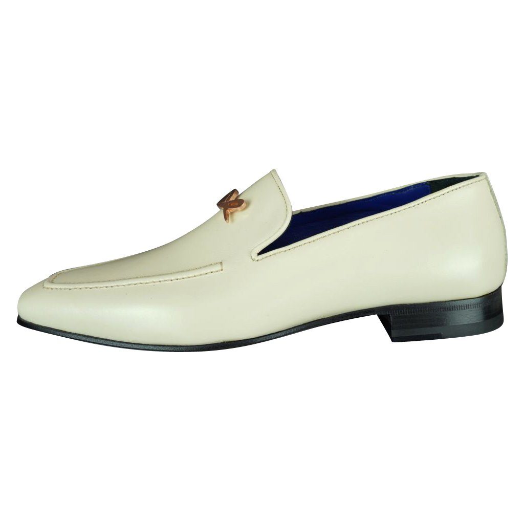 Classica Mascarpone With Rose Gold Hardware Leather Loafers @ The Vault