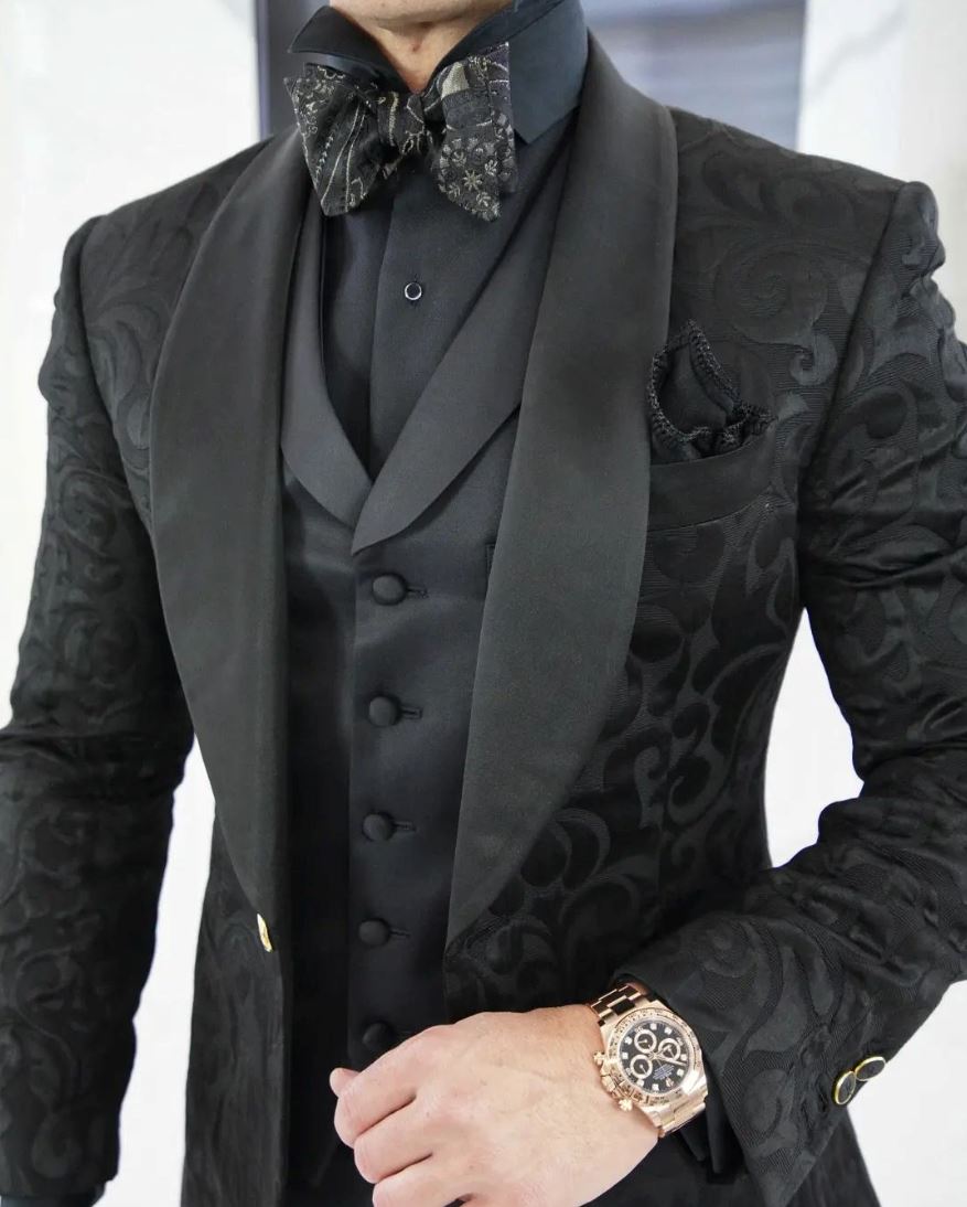 Black Paisley Dinner Jacket