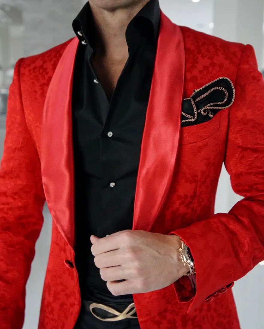 Red Fiore Dinner Jacket