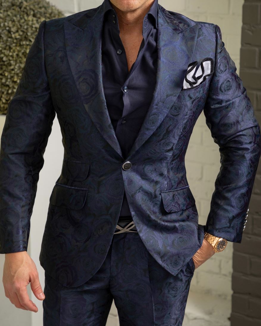 Navy Blue Rosa Jacket @ The Vault