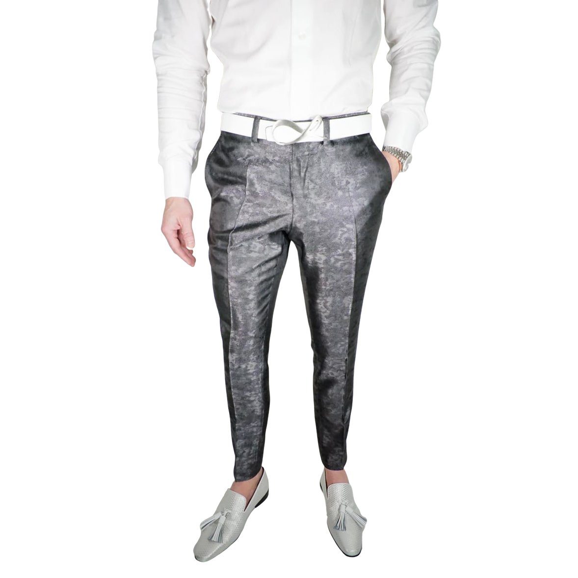 Gunmetal Brillo Trousers @ The Vault