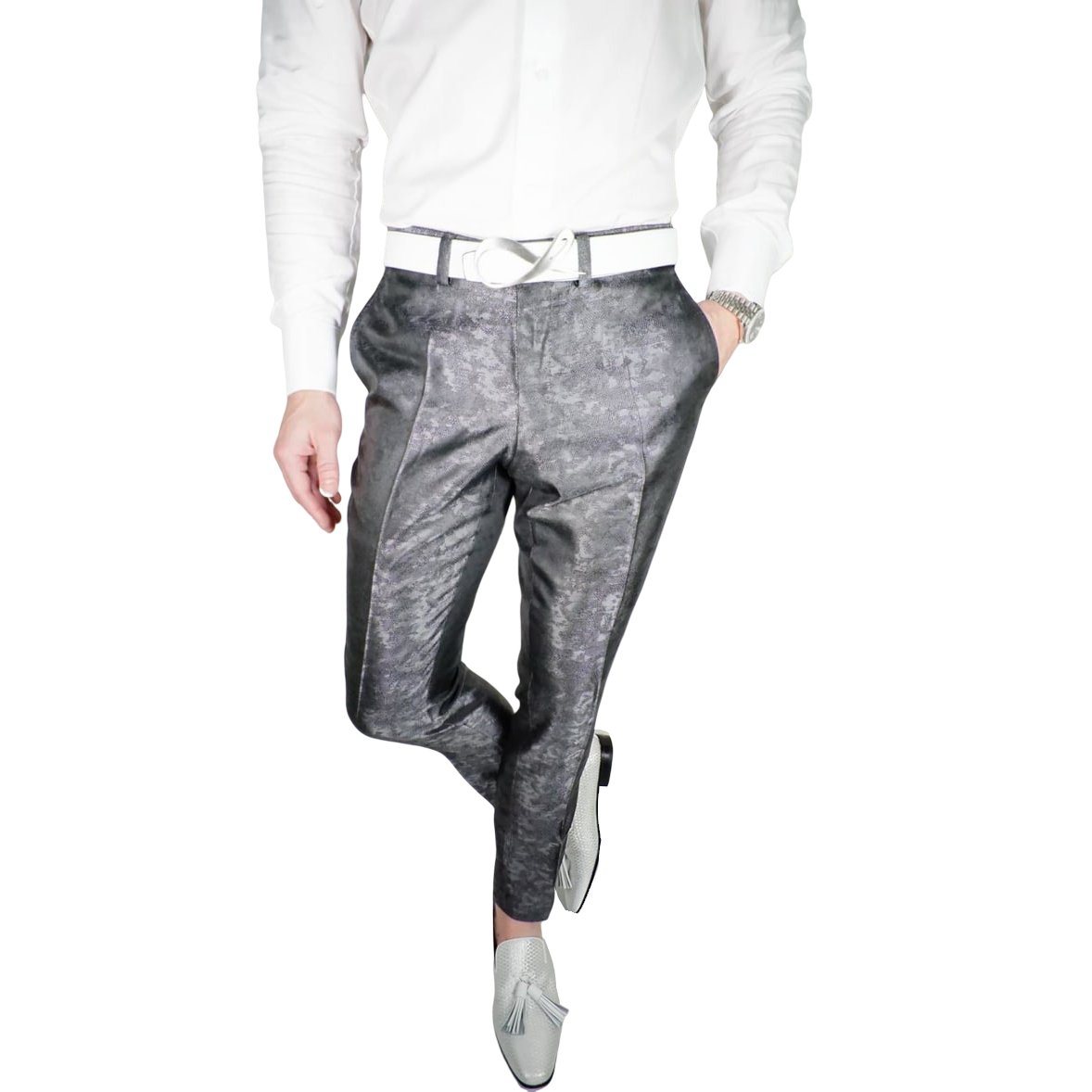 Gunmetal Brillo Trousers @ The Vault