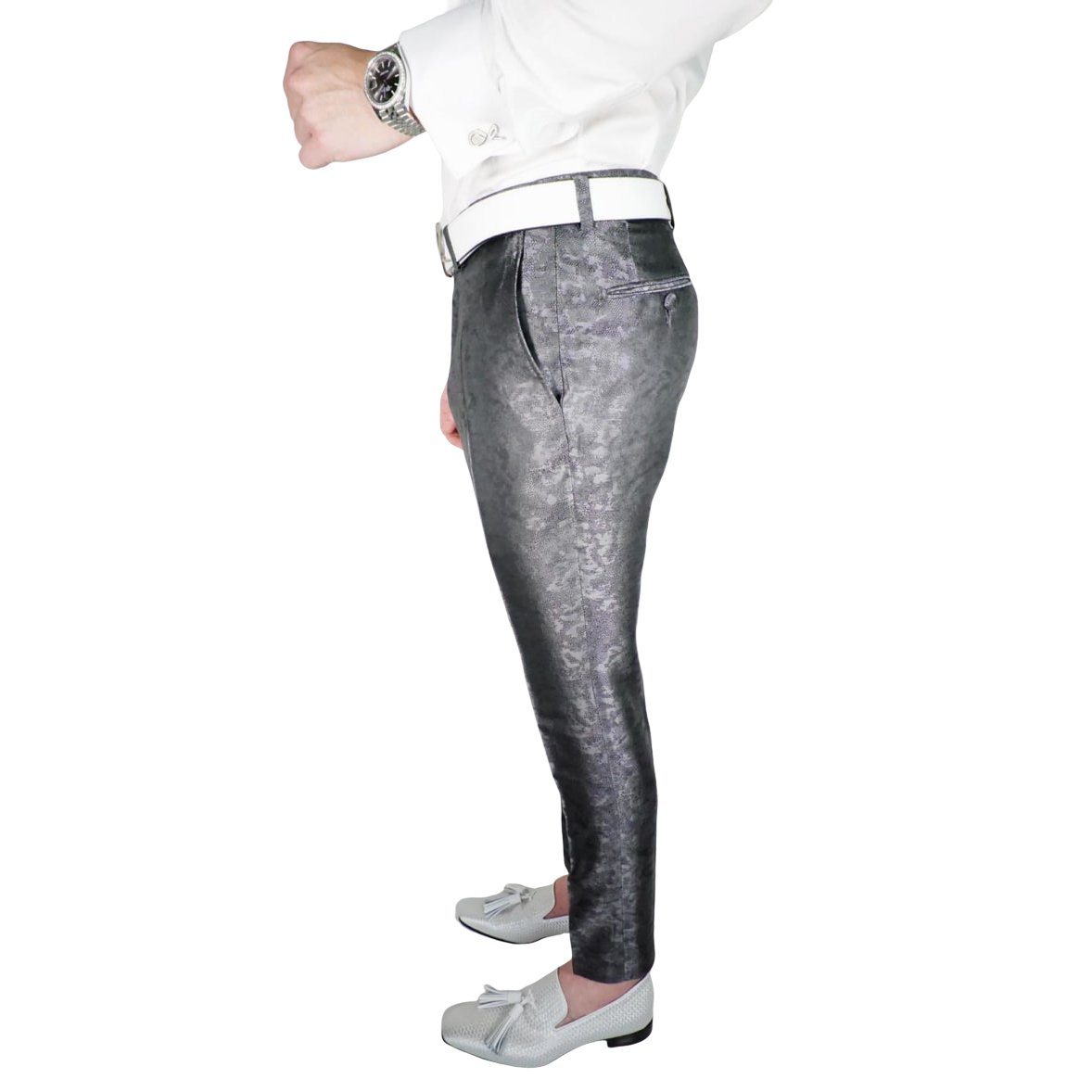 Gunmetal Brillo Trousers @ The Vault