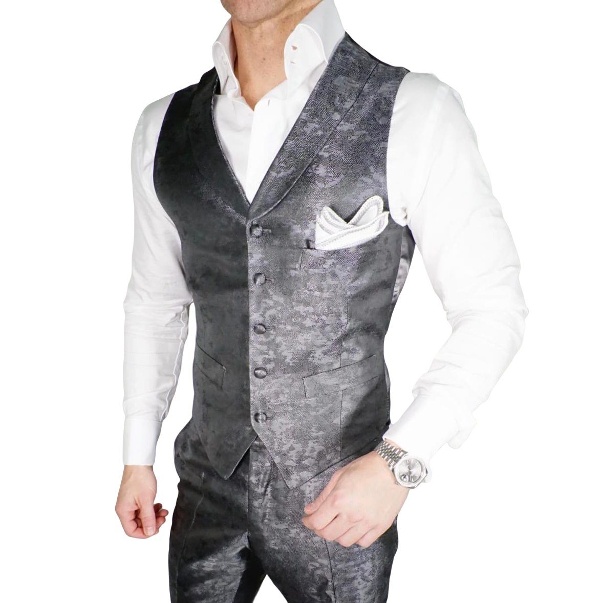 Gunmetal Brillo Ciottoli Waistcoat