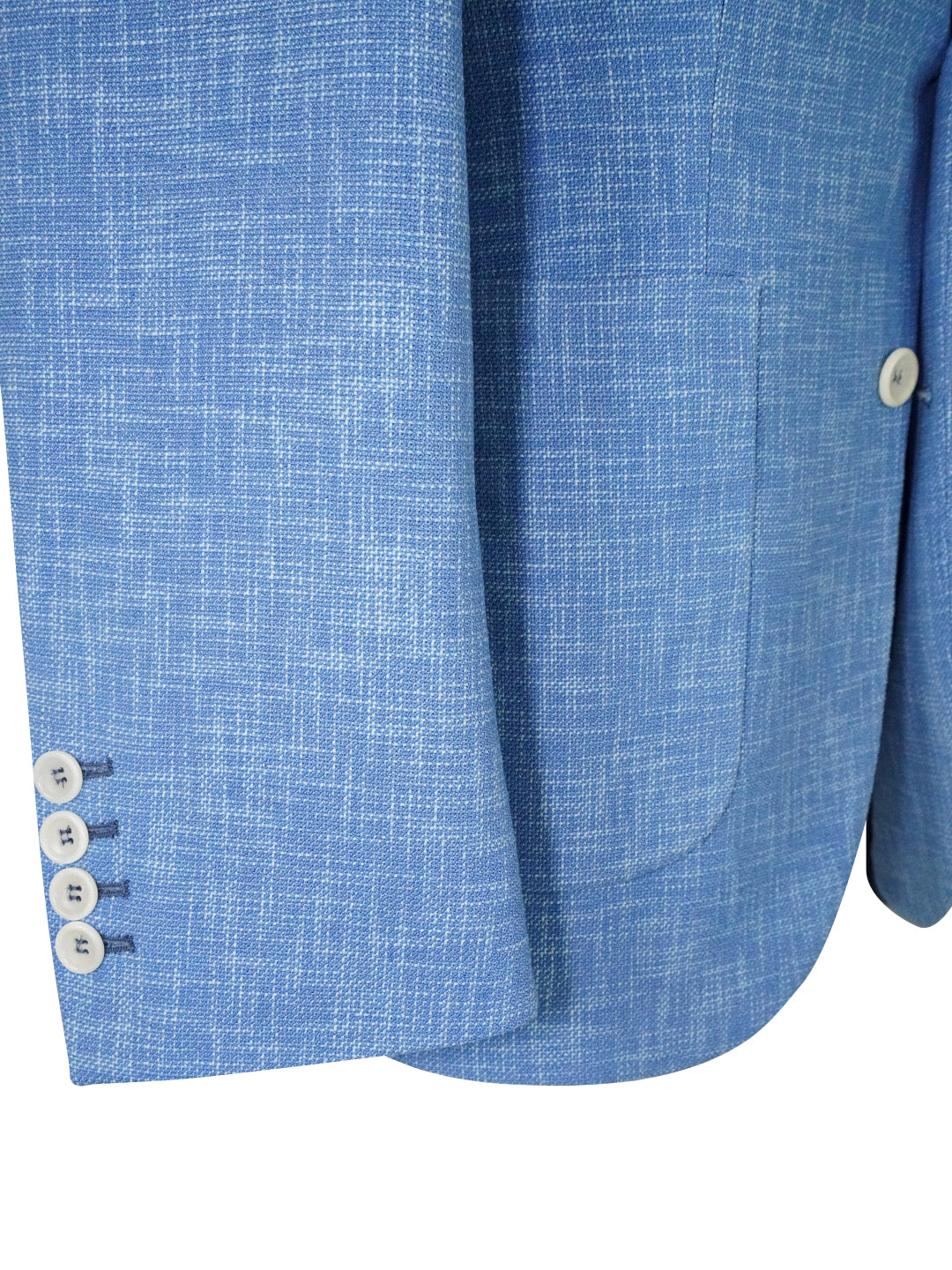 French Blu Lino Tweed Jacket