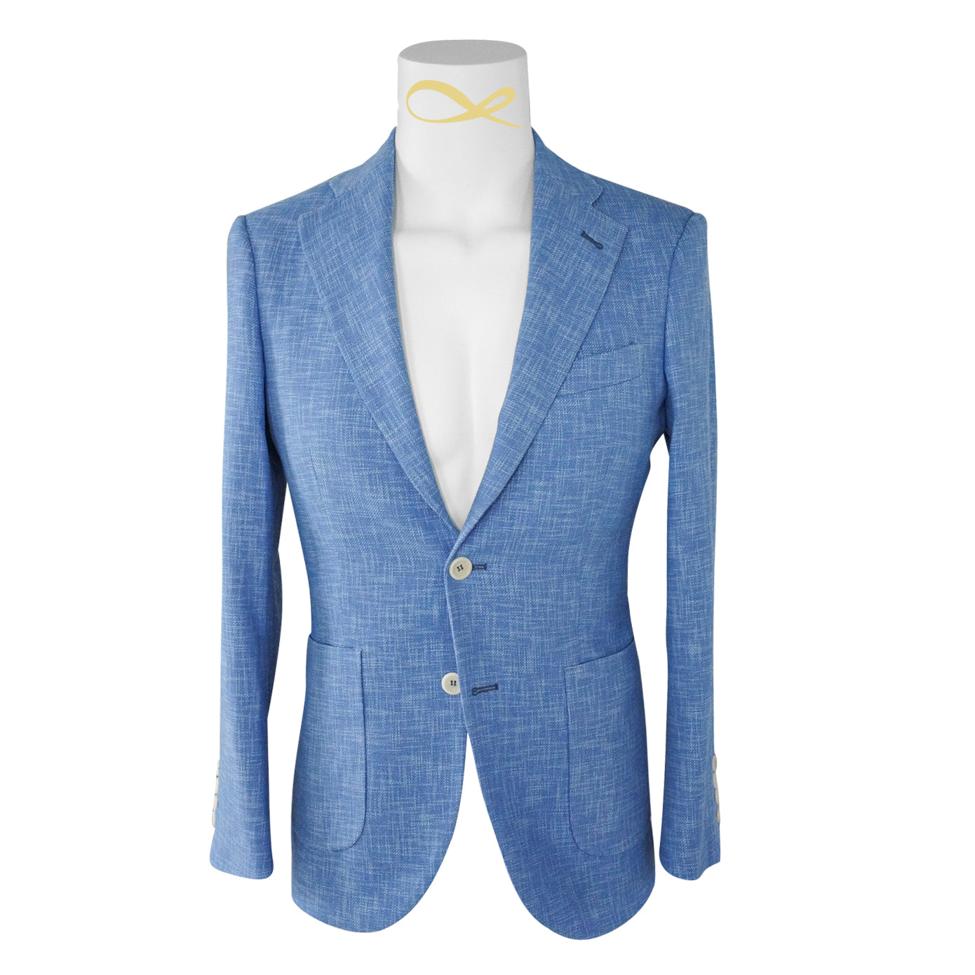 French Blu Lino Tweed Jacket