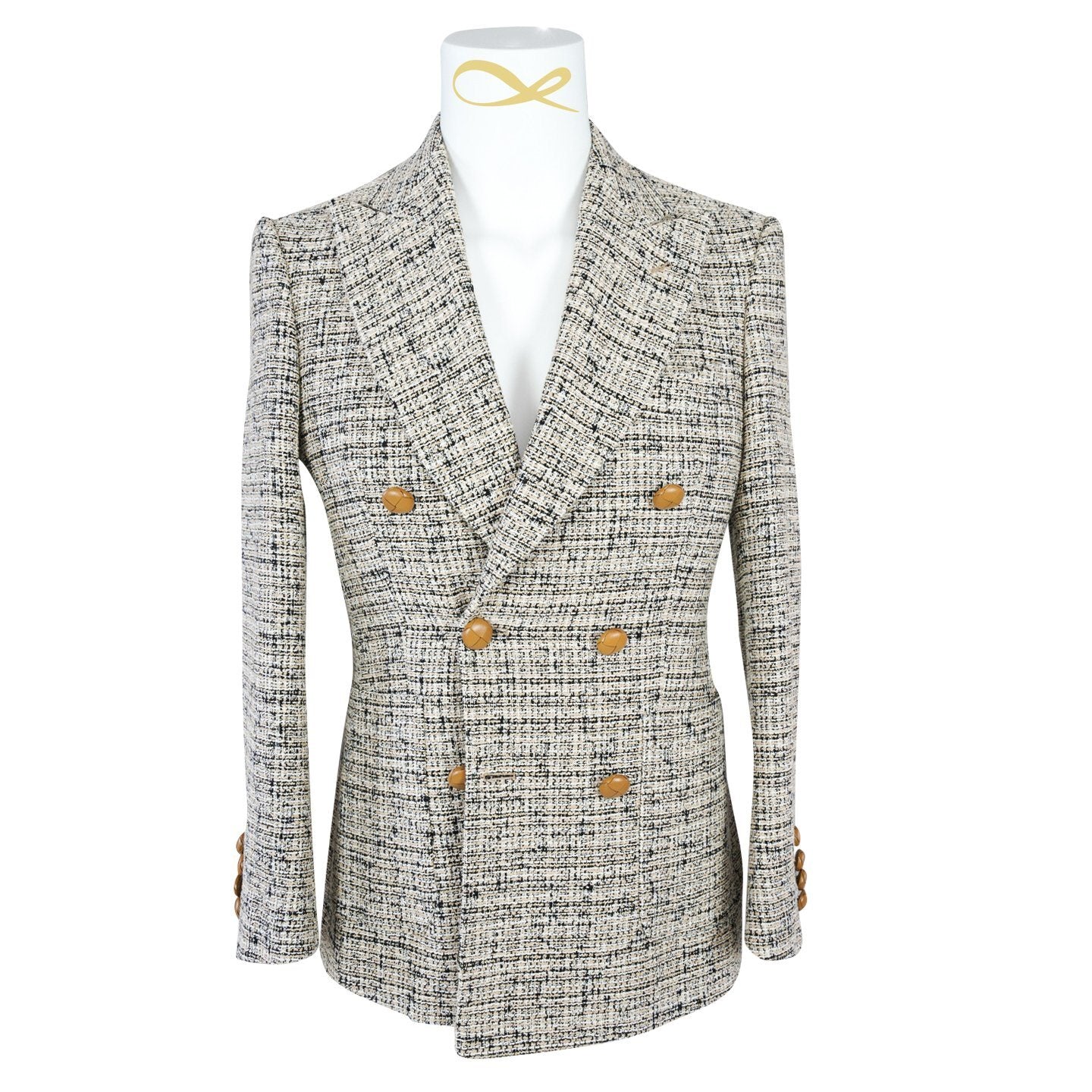Biscotti Tweed Double Breasted Jacket @ The Vault