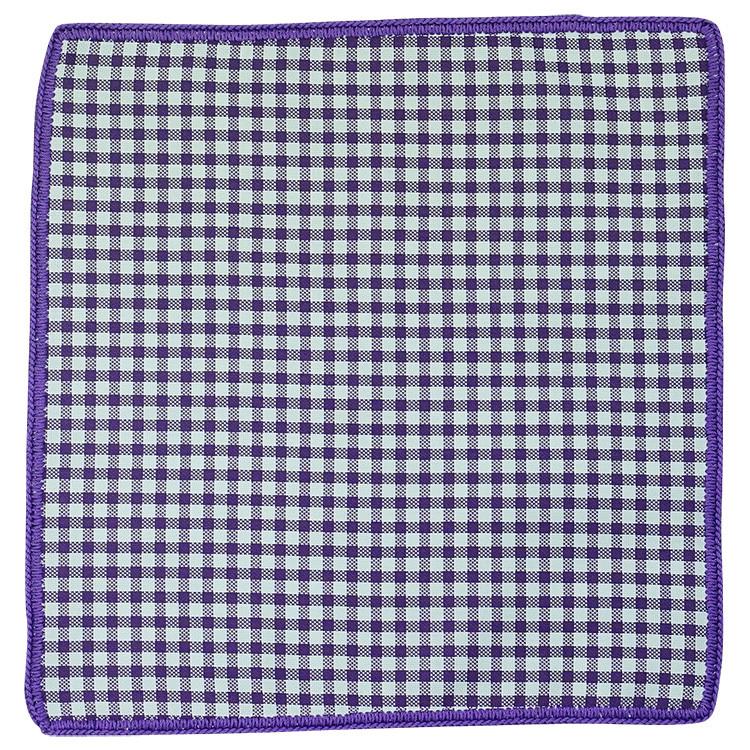 Violet Percalle with Purple Signature Border