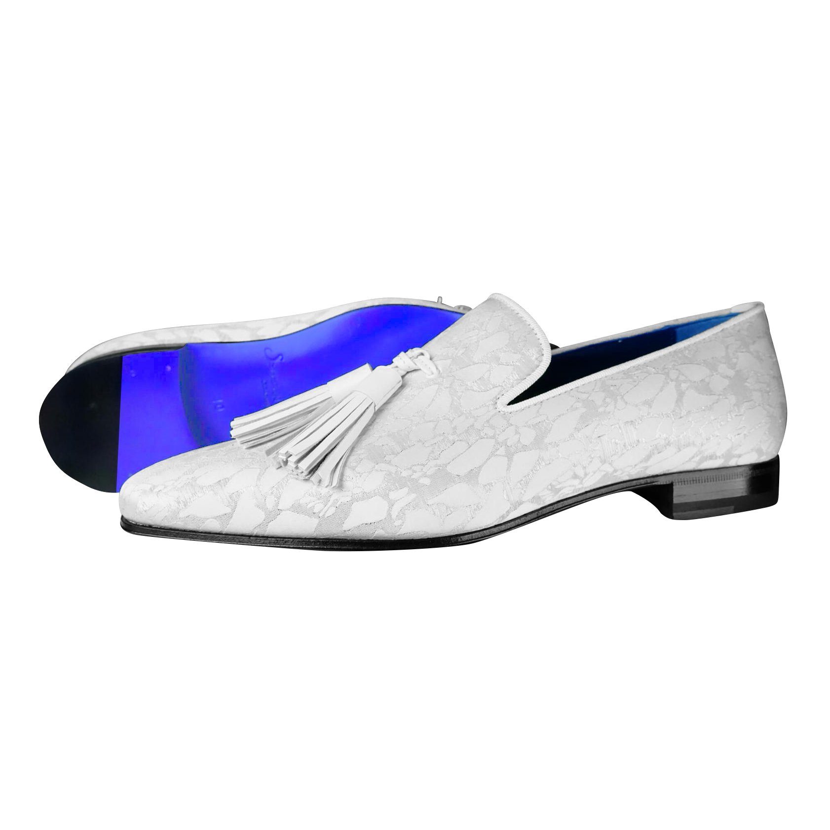 White Stella Tassel Loafer