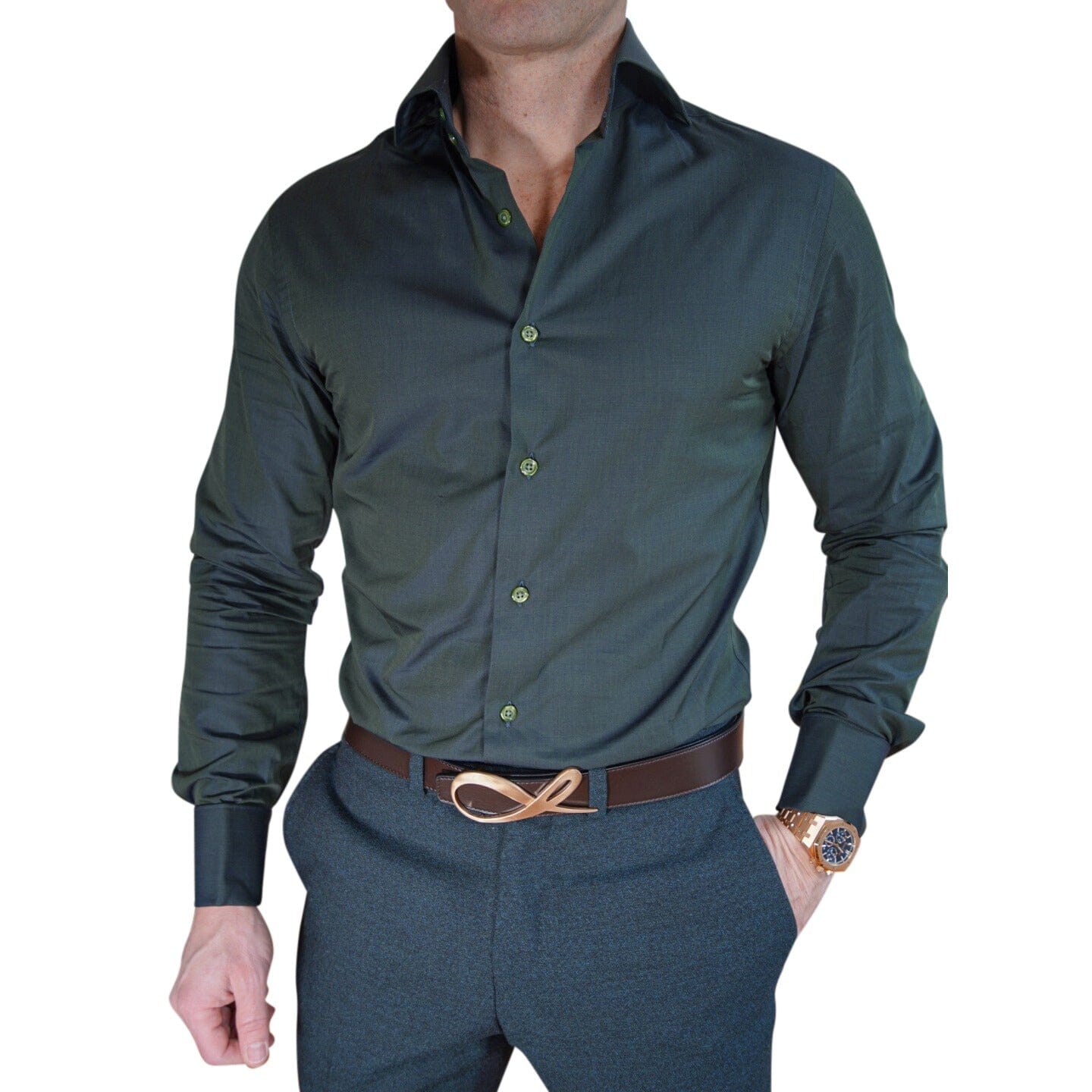 Sacramento Pine Dress Shirt 17 / 36/37