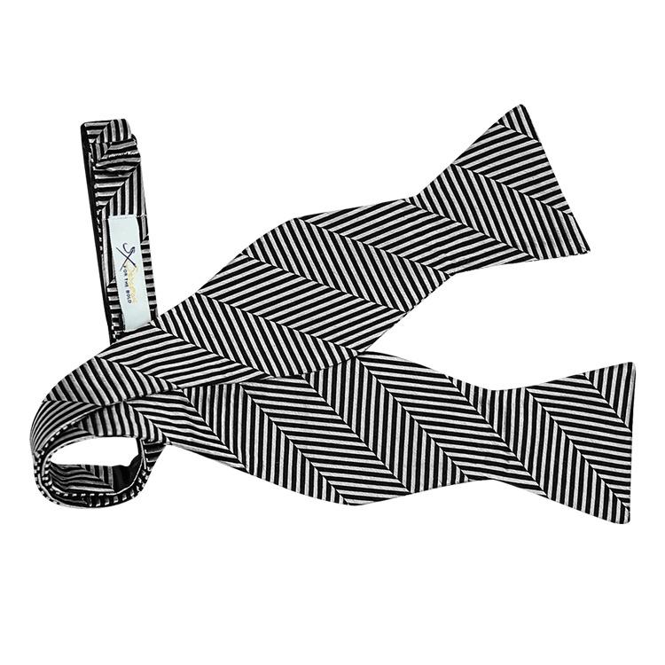 Silver Spina Bow Tie
