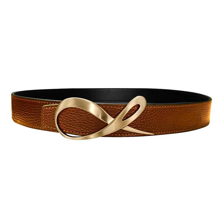 Classica Caramello Nero Opal Rose Gold Belt