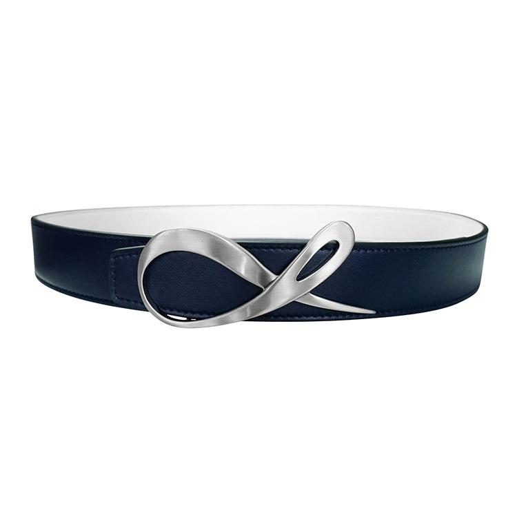 Classica Blu Mezzanotte Bianco Silver Belt