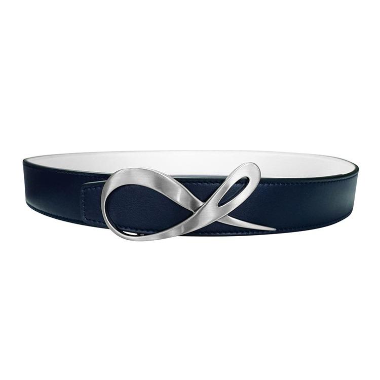 Classica Blu Mezzanotte Bianco  Silver Belt