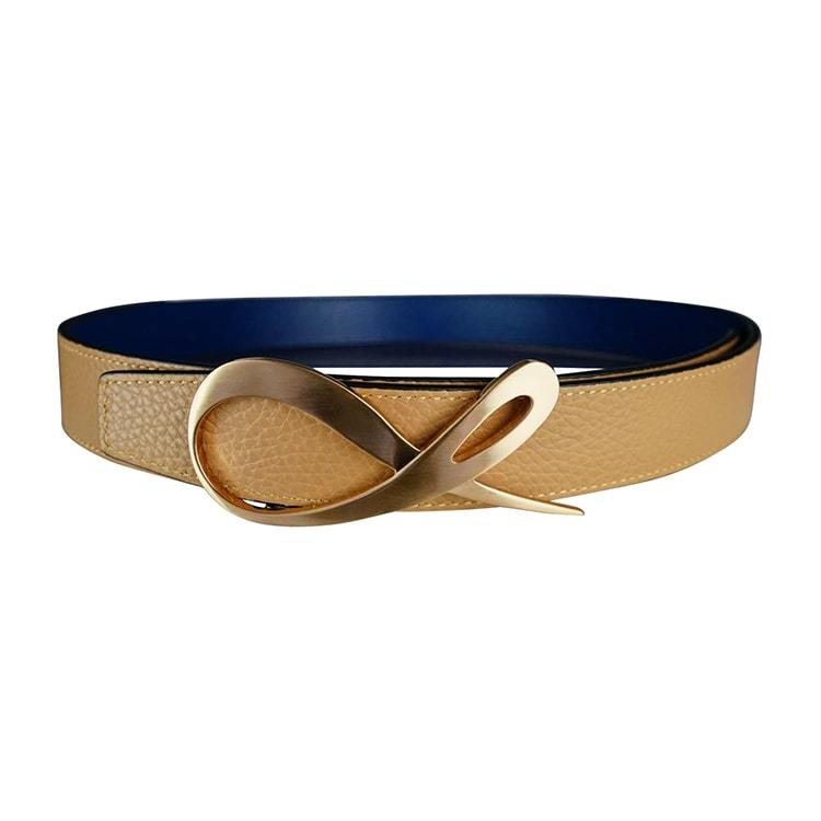 Cobalt Latte Rose Gold Belt