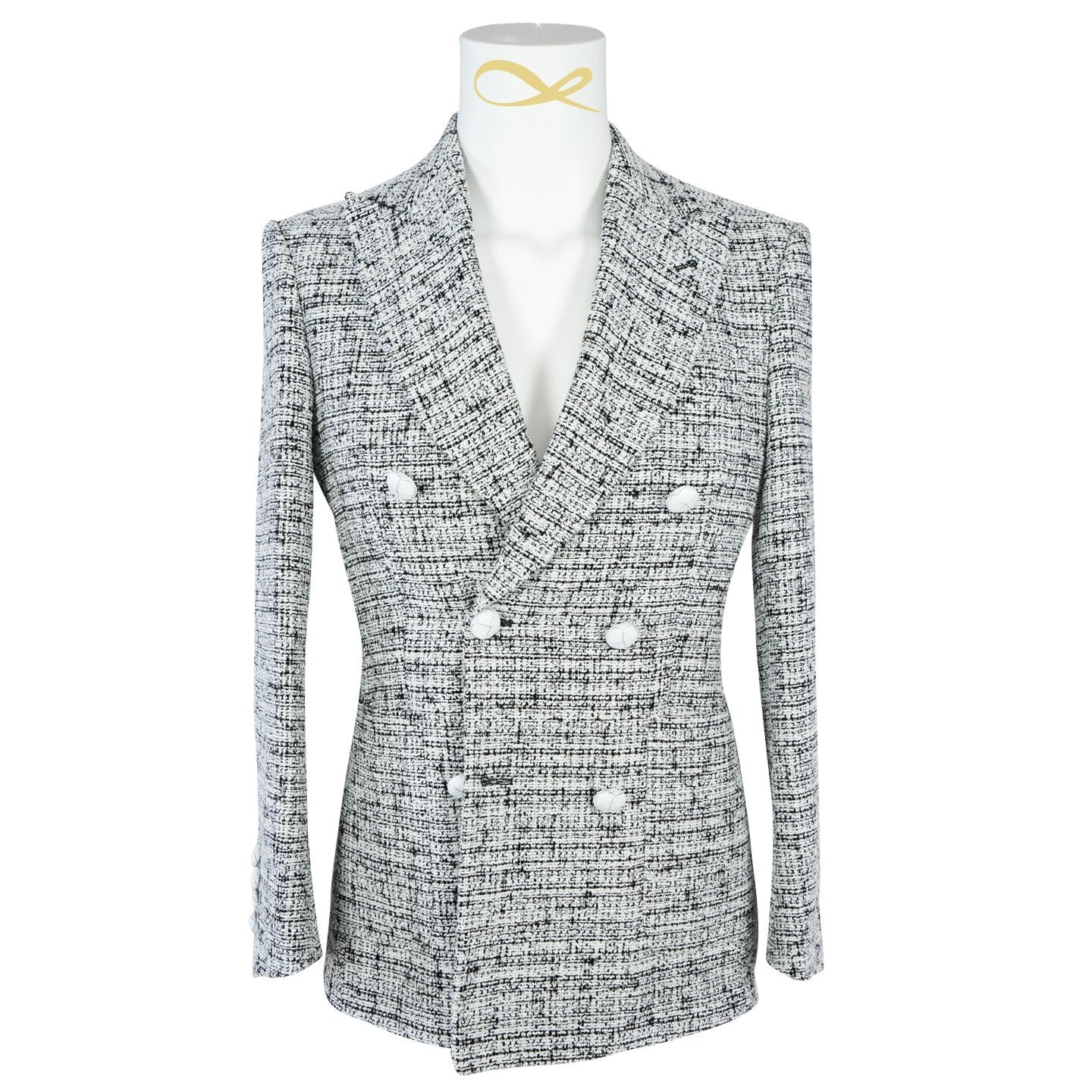 Aspen Inverno Tweed Double Breasted Jacket @ The Vault