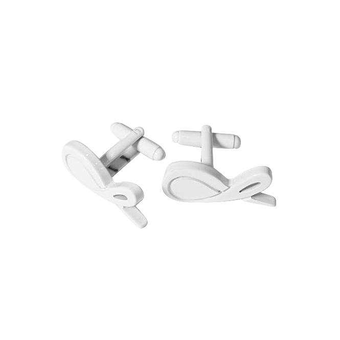 White Signature Cufflinks