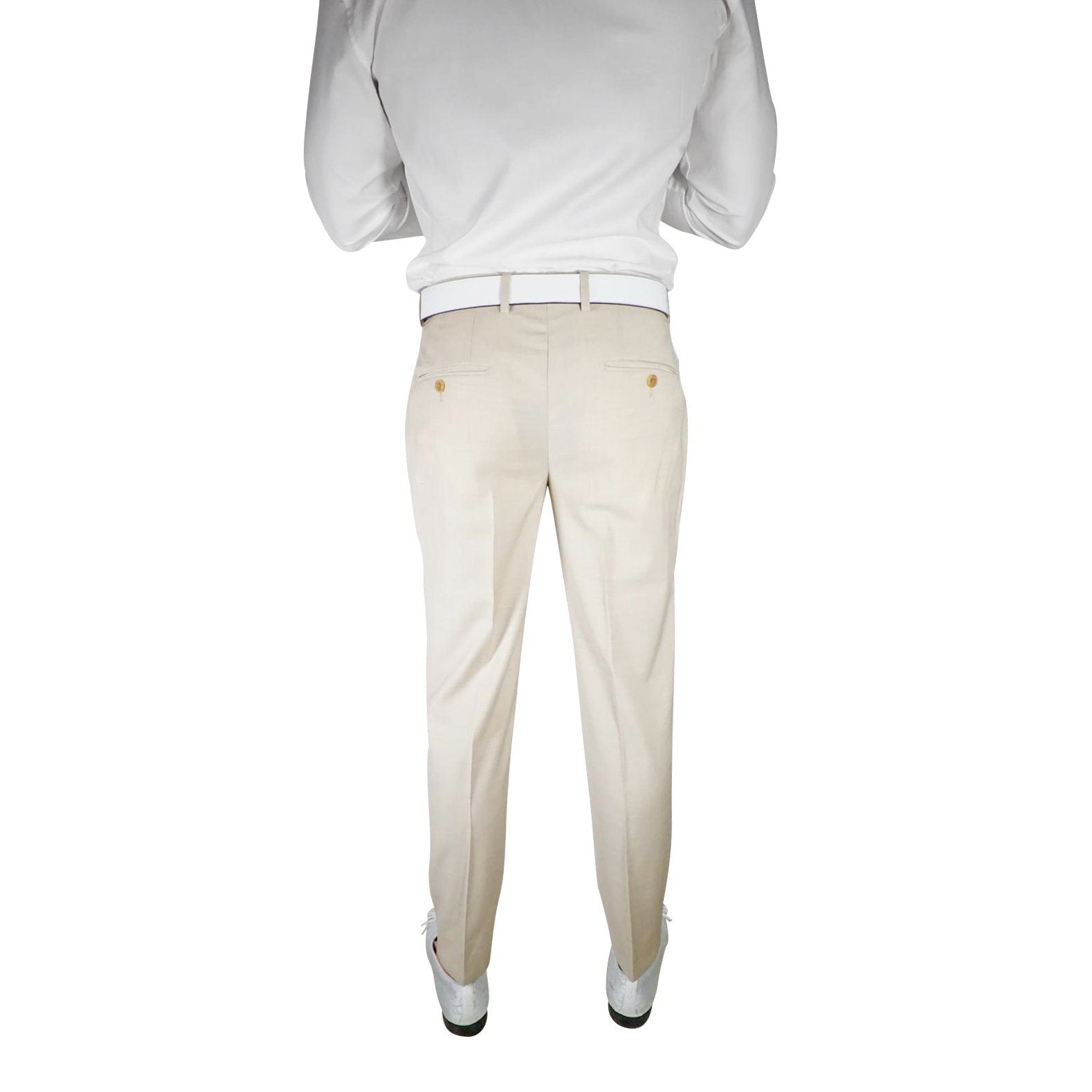 S by Sebastian Khaki Crema Trousers @ The Vault