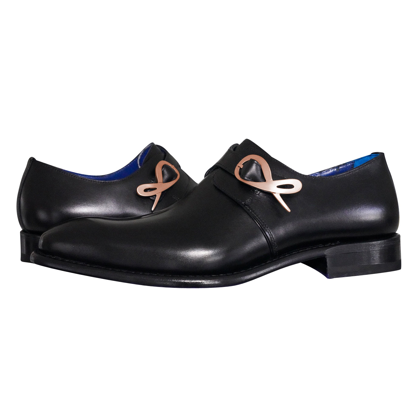 Nero Opal With Rose Gold Hardware Monk Strap @ The Vault