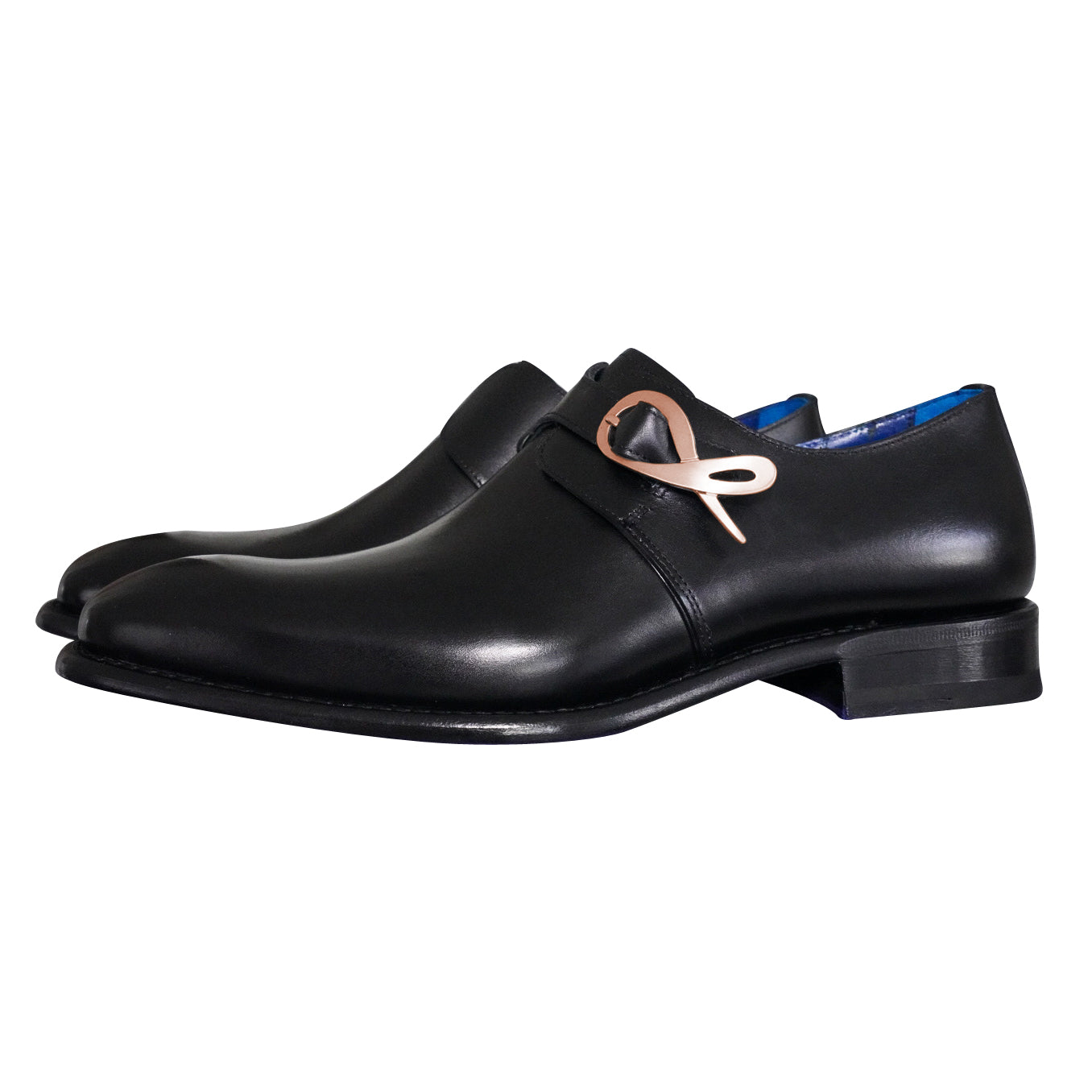 Nero Opal With Rose Gold Hardware Monk Strap @ The Vault