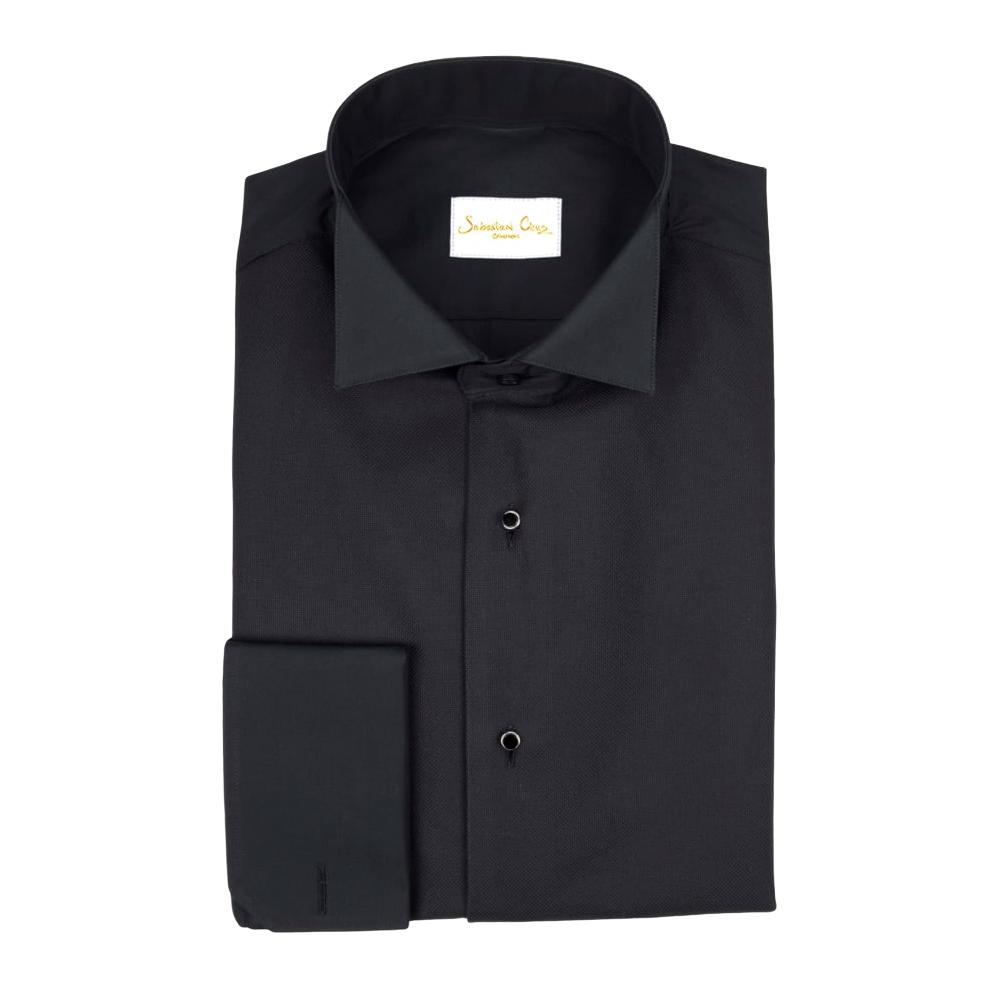 Black Evento Tuxedo Shirt