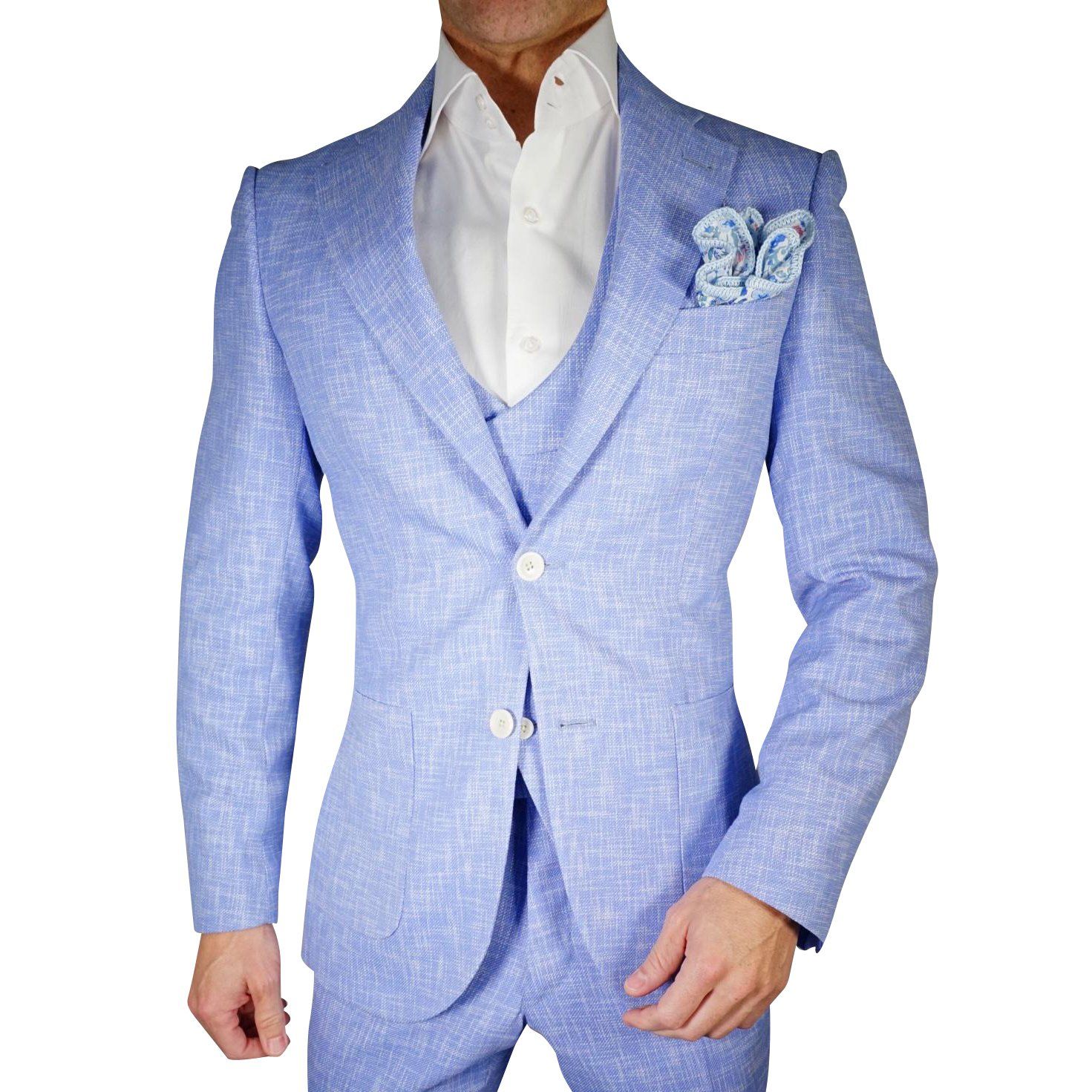 Lilac Blu Lino Tweed Jacket @ The Vault