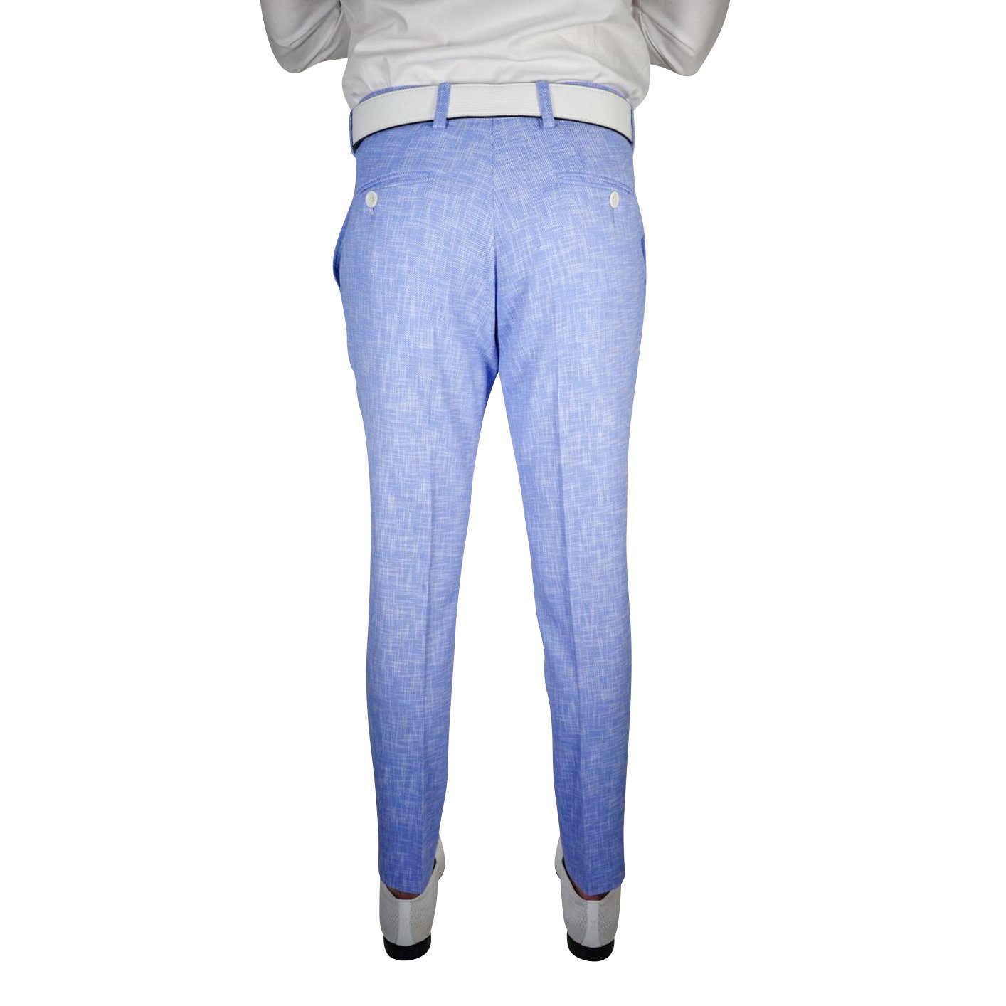 Lilac Blu Lino Tweed Trousers @ The Vault