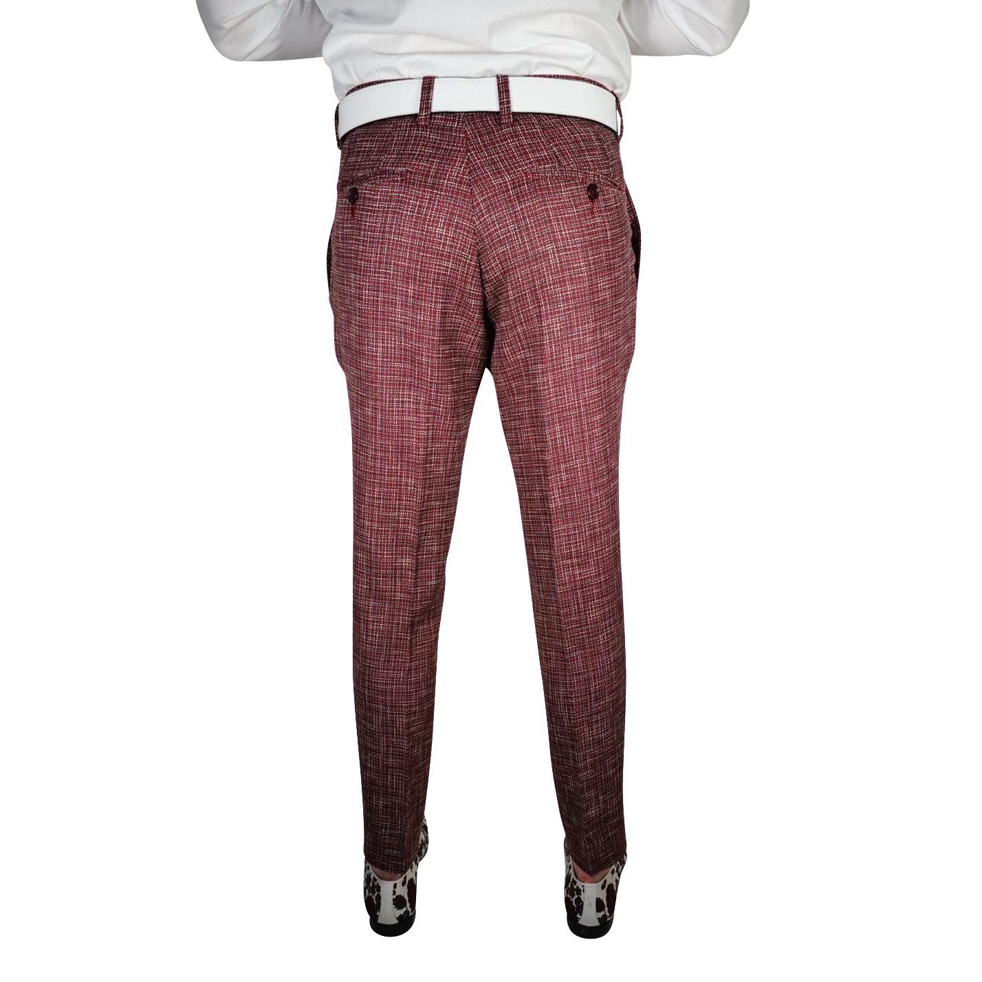 Burgundy Canestro Trousers @ The Vault