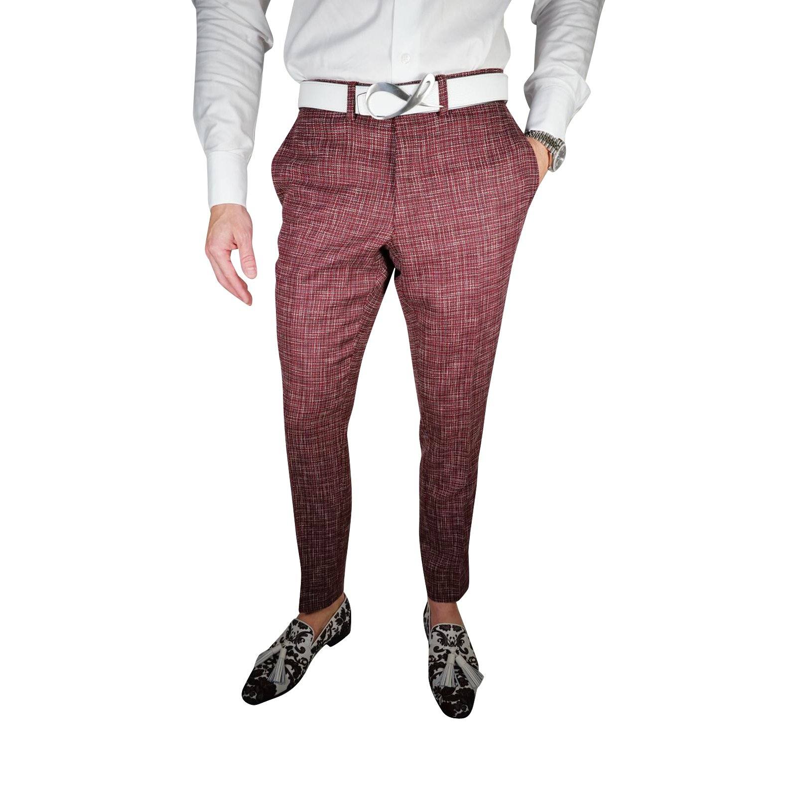 Burgundy Canestro Trousers @ The Vault
