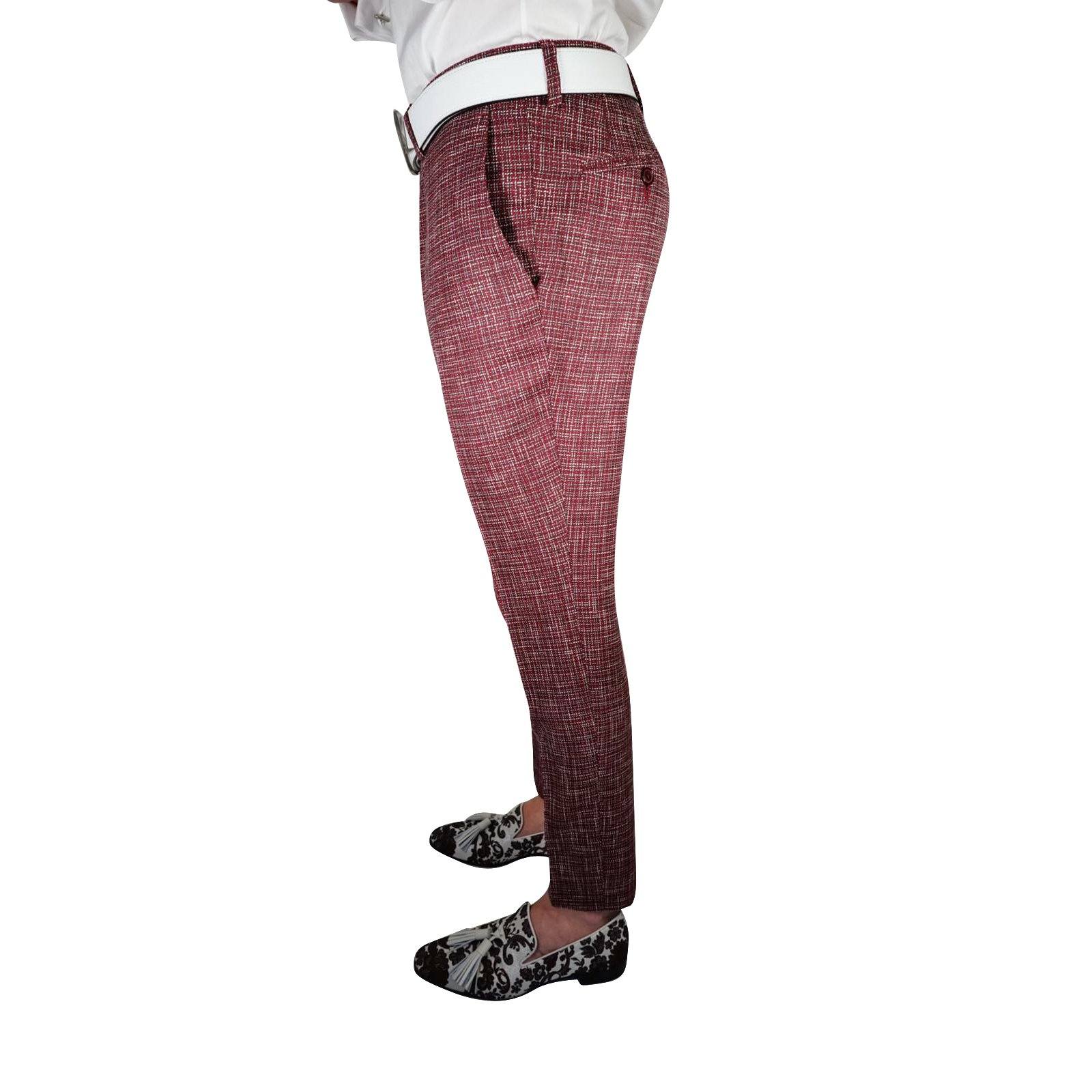 Burgundy Canestro Trousers @ The Vault